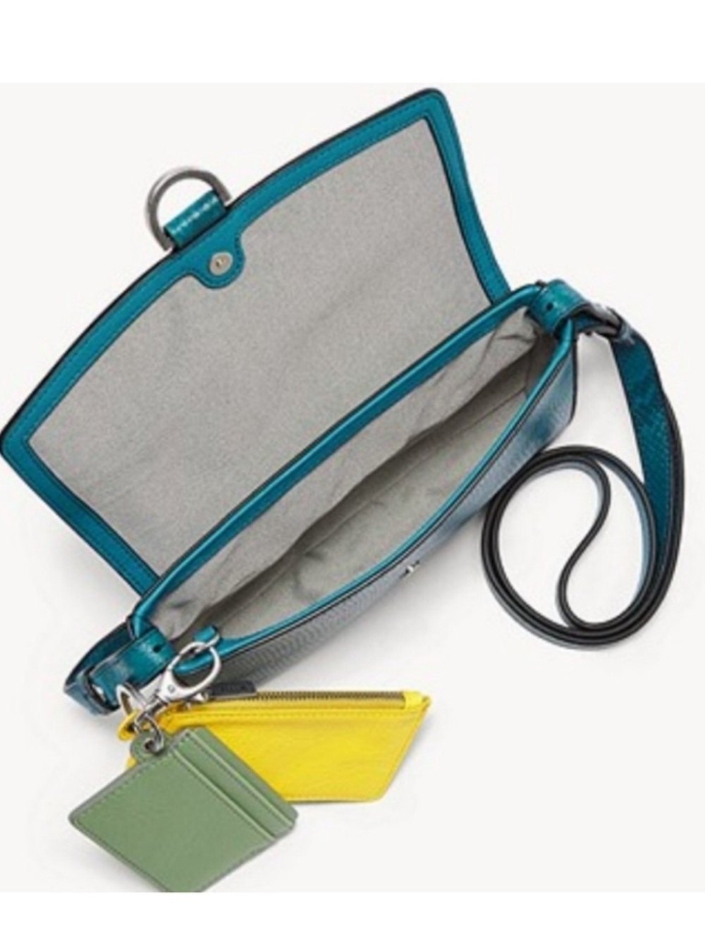 Fossil Millie Mini Bag. Color -Lagoon. New! - Picture 2 of 6